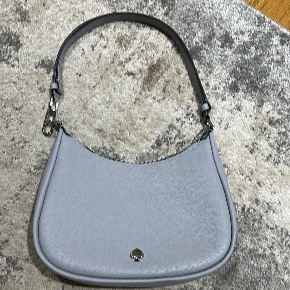 Gray Leather Kate Spade Shoulder Bag